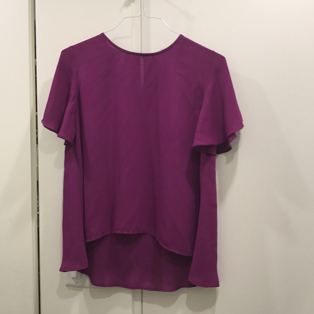 Collective Concepts Magenta Hi Low Blouse